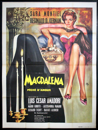 a movie poster of a woman sitting on a chair