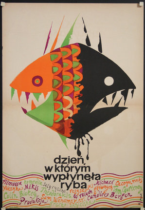 a poster with a fish