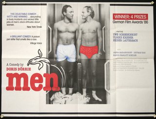 a poster of men in underwear