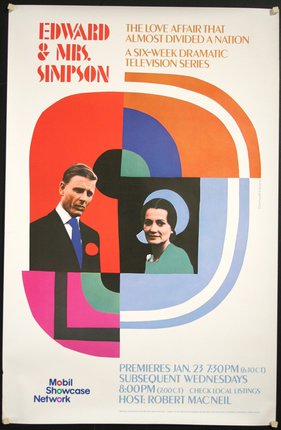 a poster of a man and woman