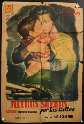 a poster of a woman holding a child
