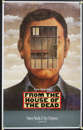 a poster with a man's face and bars