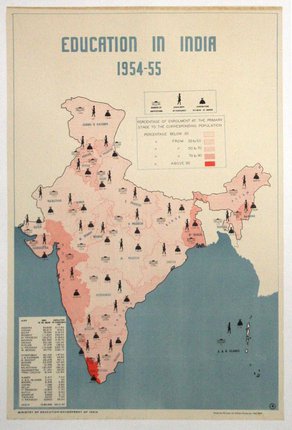 a map of india with people on it