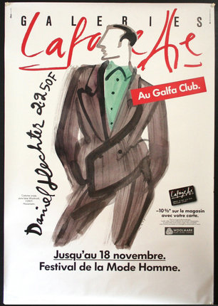 a poster with a man in a suit