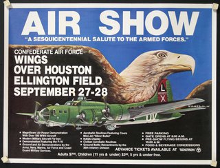 an advertisement for an air show