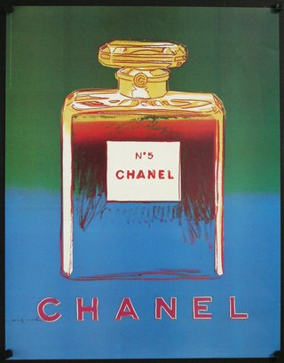 a poster of a chanel perfume