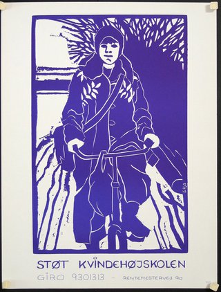 a poster of a boy riding a bicycle