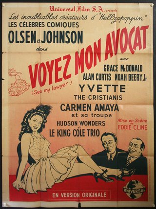 a movie poster with a woman sitting on a red and white car