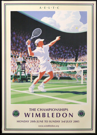 a poster of a tennis player