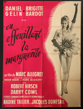 a poster of a woman in a flower