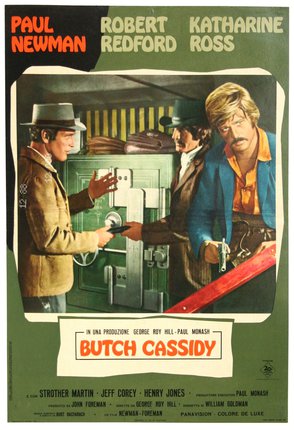 a movie poster of men in a safe
