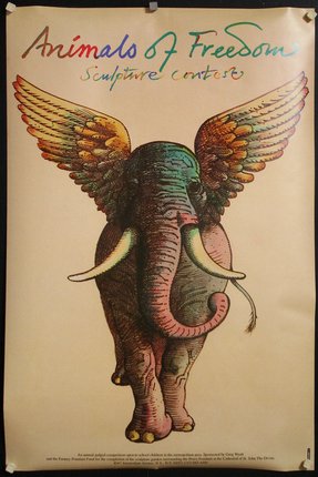an elephant with wings