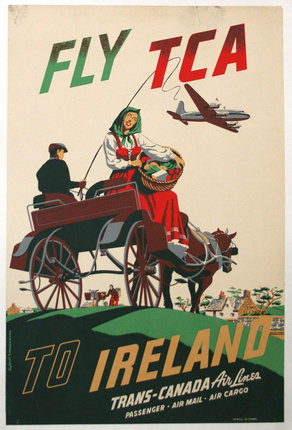a poster of a woman in a carriage