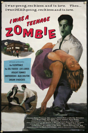 a poster of a zombie