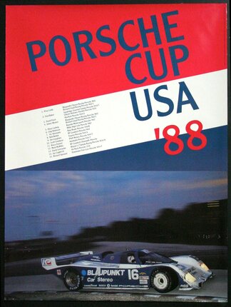a poster of a race car
