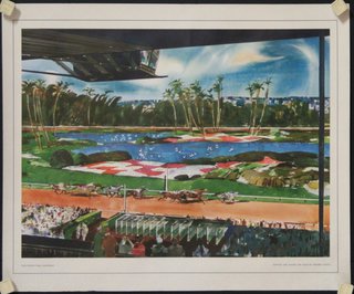 a painting of a race track