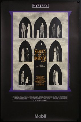 a poster of shadows of people