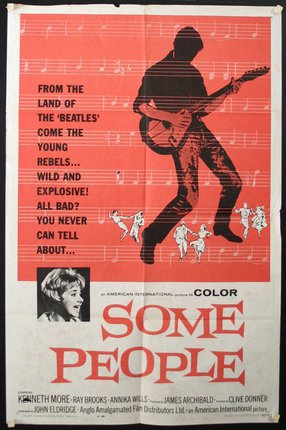 a movie poster of a man playing a guitar