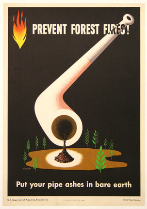 a poster of a smoking pipe