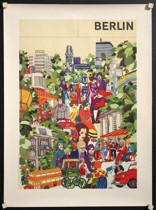 a poster of a city