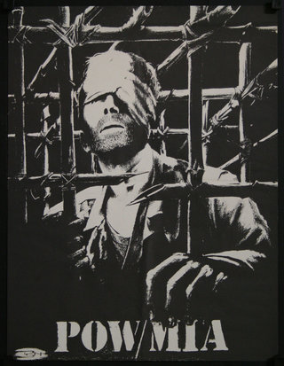 a poster of a man behind bars