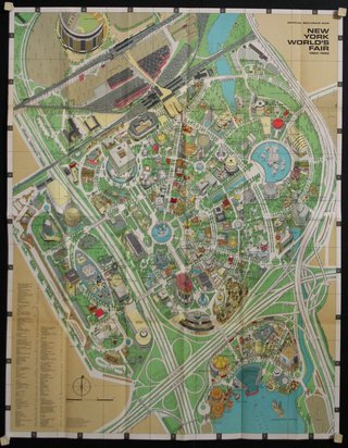 a map of a the New York World's fair from 1964/1965