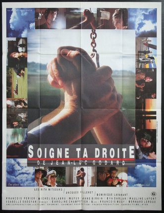 a poster of hands holding a chain