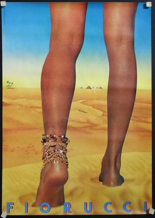 a poster with a woman's legs and anklets