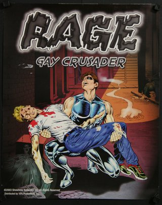 a comic book cover with a man holding another man