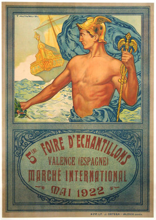 a poster of a man holding a staff