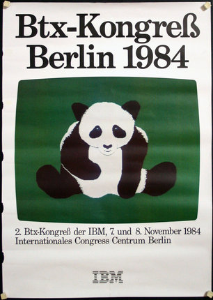 a poster of a panda bear