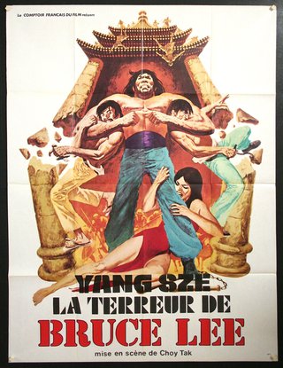 a movie poster of a man fighting with a man in a belt
