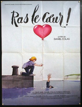 a movie poster of a man holding a balloon