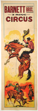 a man riding a horse