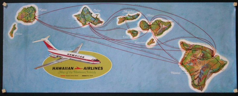 a map of hawaiian airlines