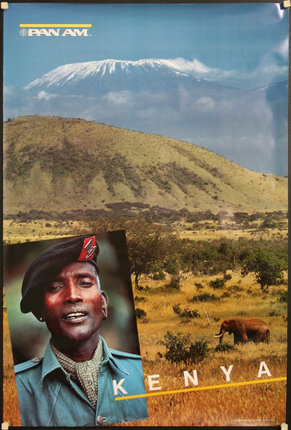 a man in a military uniform and an elephant in a field