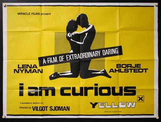 a yellow and black poster
