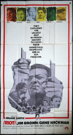 a poster of a man holding guns