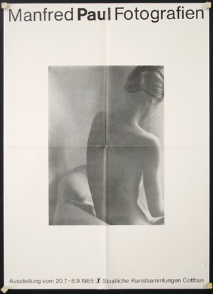 a poster of a woman's back