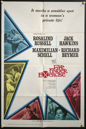 a movie poster of five finger exercise
