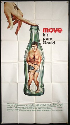 a poster of a man in a bottle