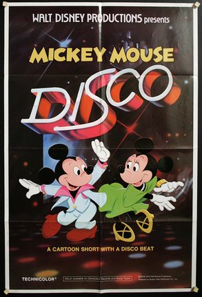 a poster of a cartoon disco