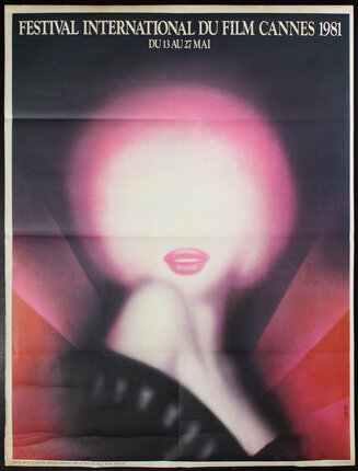 a poster of a woman with a bright light