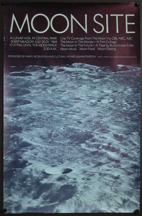 a poster of the moon