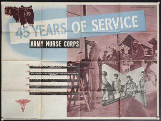 a poster of a military nurse corps
