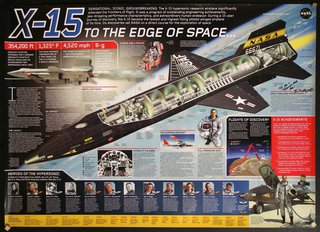 a poster with a model of a jet