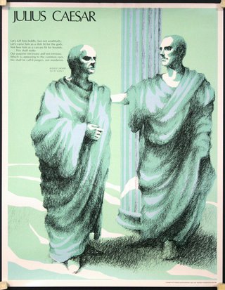 a poster of two men wearing robes