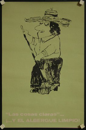 a poster with a cartoon of a woman