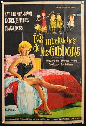 a movie poster of a woman sitting on a bed