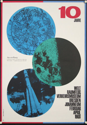 a poster with circles and text